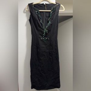 Roberto Cavalli black wool Knee-Length Dress